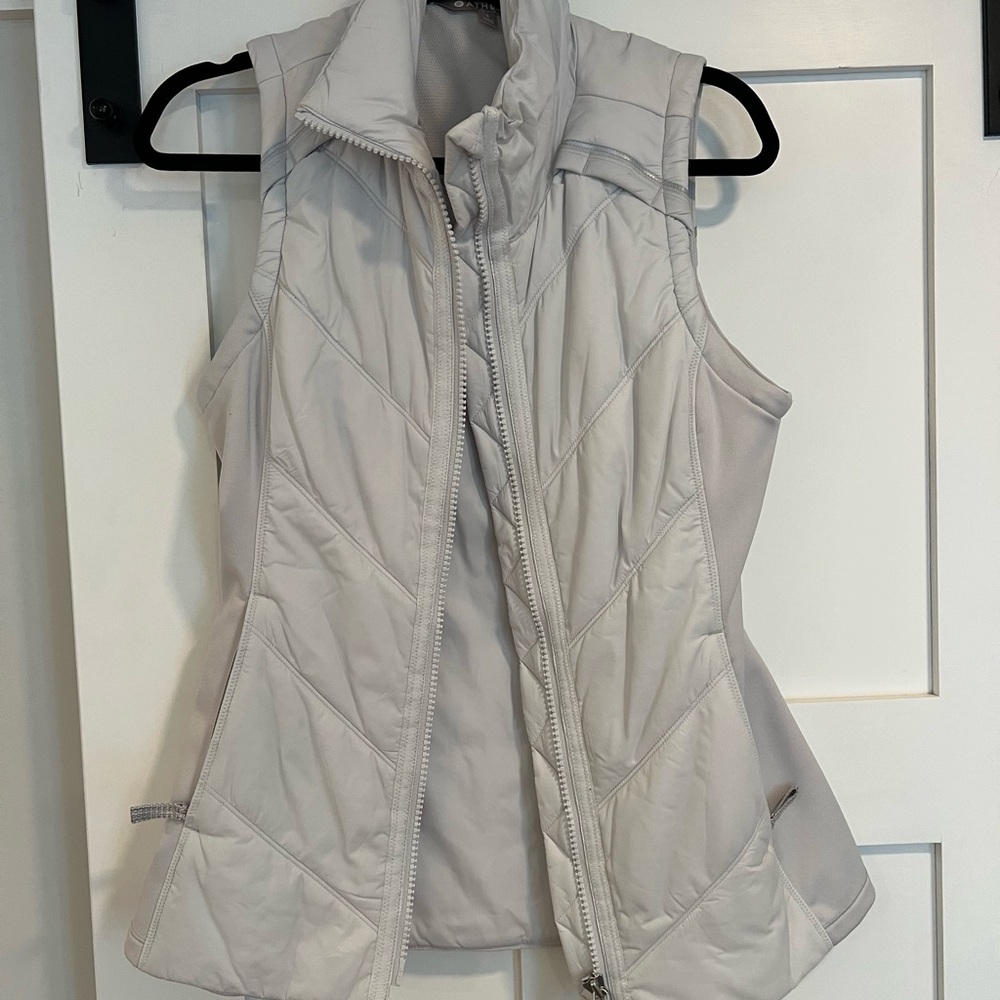 Women's Gray Quilted Vest